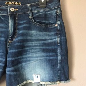 COPY - Dark Wash Denim Midi Shorts